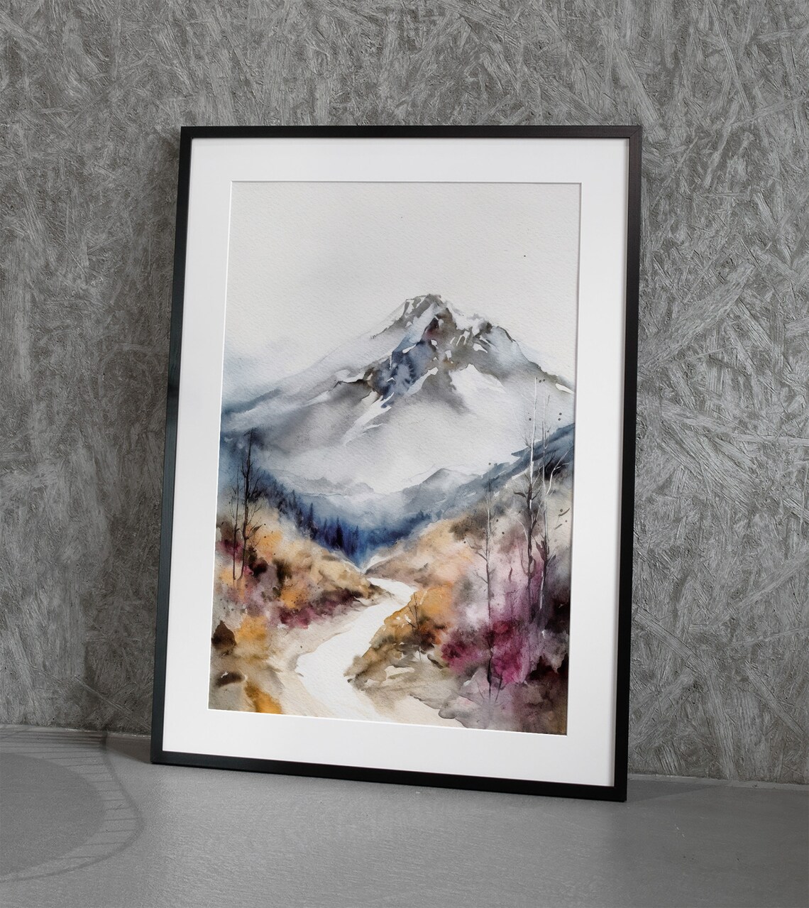 Mount Hood Watercolor Art Print, Oregon Landscape - Image 5