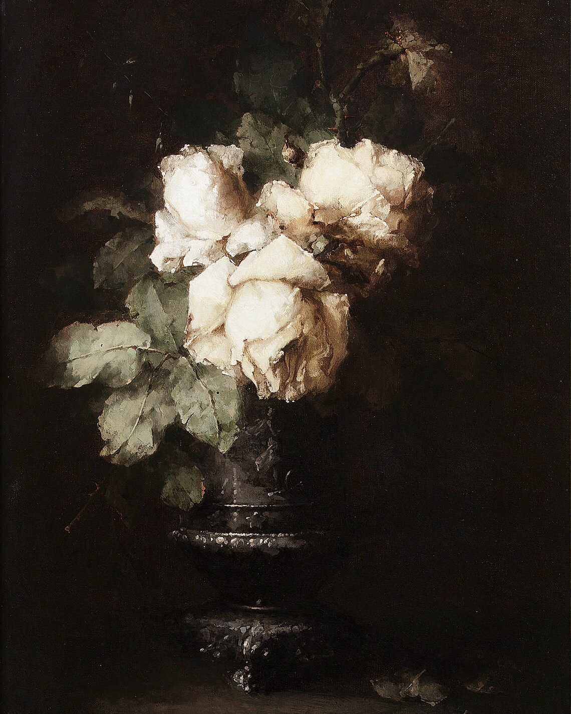 Moody Floral Vintage Still Life Art Print, Botanical - Image 2