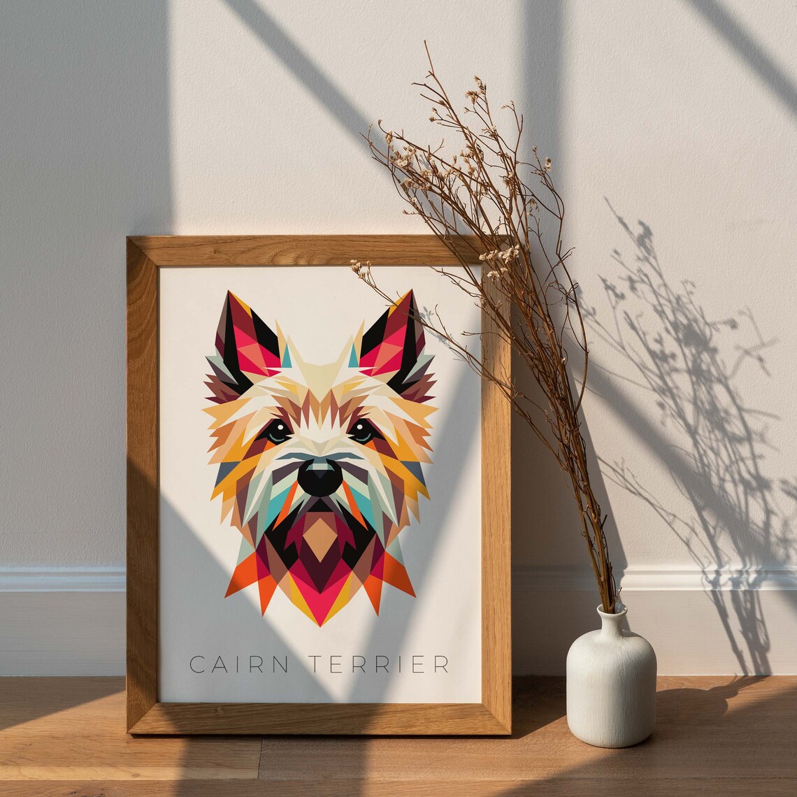 Cairn Terrier Geometric Pop Art Dog Print - Image 2