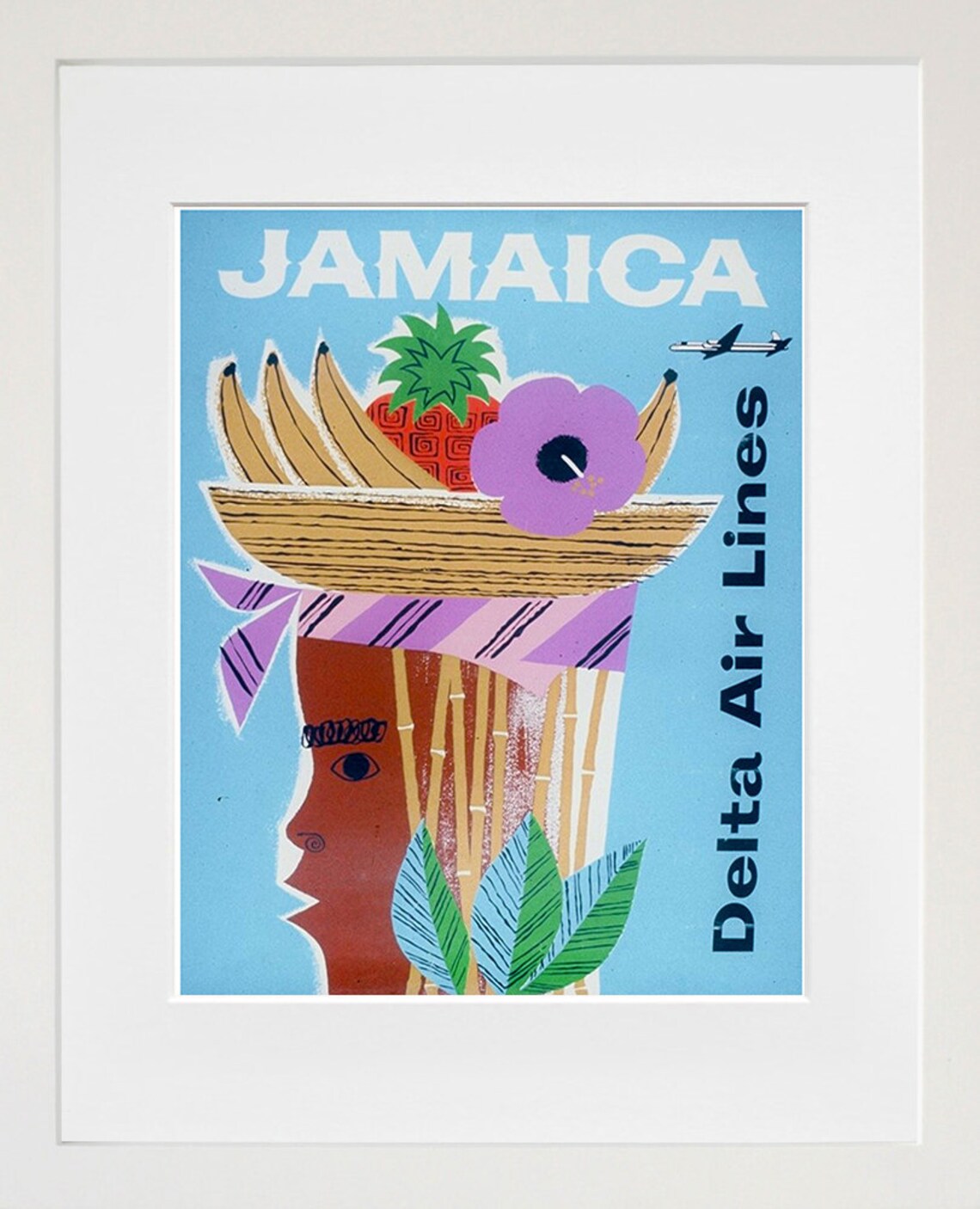 Jamaica Travel Decor Retro Caribbean Art Poster