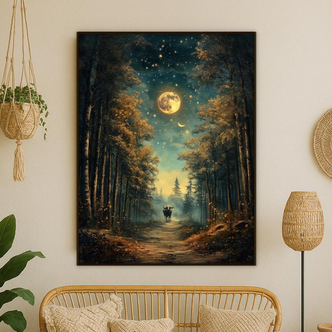 Mystical Taurus Zodiac, Boho Astrology Sign