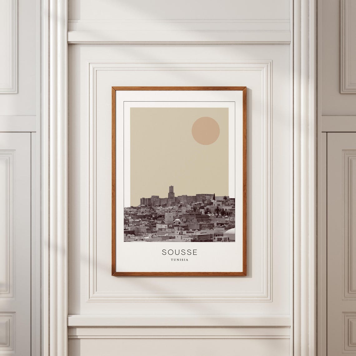Sousse Tunisia Old Town Rooftops With Ancient Ribat Fortress Poster - Image 2