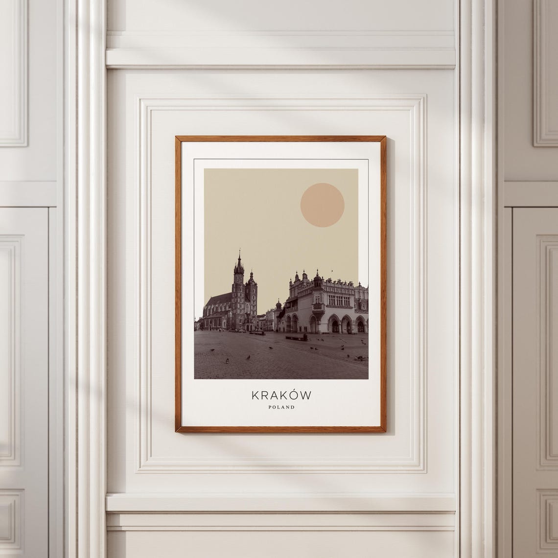 Krakow Main Square St Marys Basilica Minimalist Travel Poster - Image 2