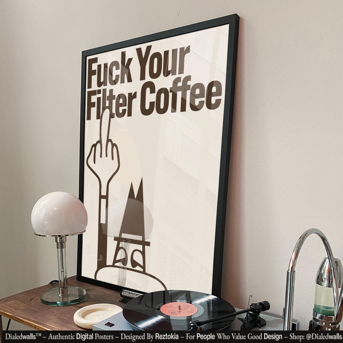 Filter Coffee Wall Art Unique Wall Prints Retro Espressos Print Poster Print Creative Bialetti Poster - Image 3