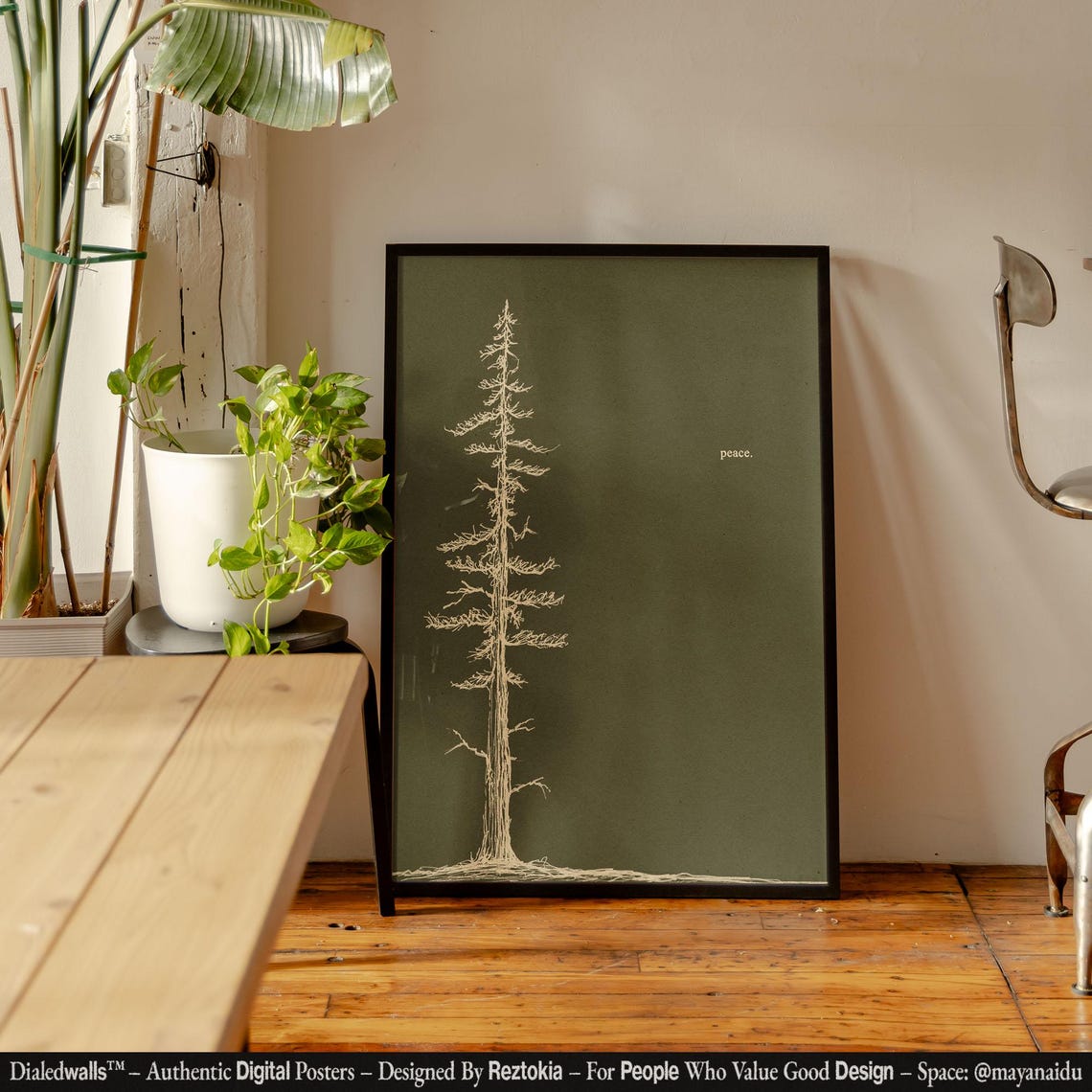Pine Tree Wall Art Print Unique Wall Prints Minimalist Contemporary Wall Art Nature Poster Print Gift For Nature Lover