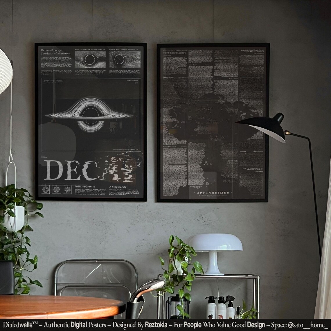 Decay Unique Wall Print Space Wall Art Typography Print Poster Print Creative Poster Black Hole Art - Image 4