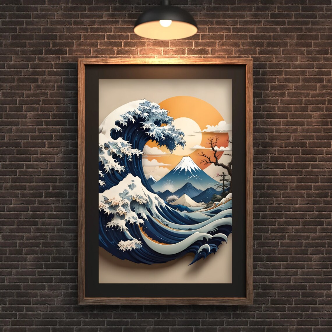 The Great Wave Off Kanagawa, Hokusai Japanese Ocean Art Print - Image 2