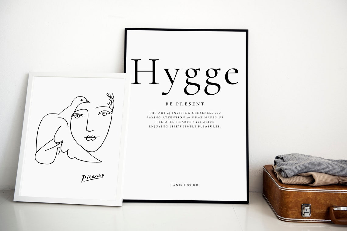 Hygge Definition Be Present Danish Word Cozy Scandi Wall Art Poster - Image 5