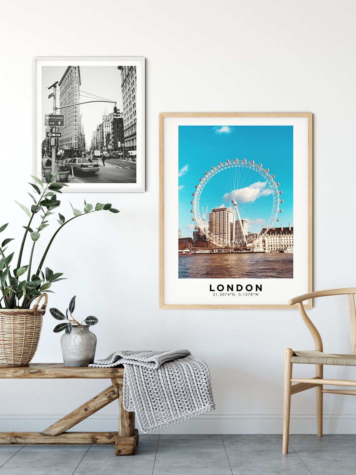 London Print Poster London Eye Coordinates Poster Travel Home Decor Print London Home Decor London Gift Travel Gift Print Uk Poster - Image 2