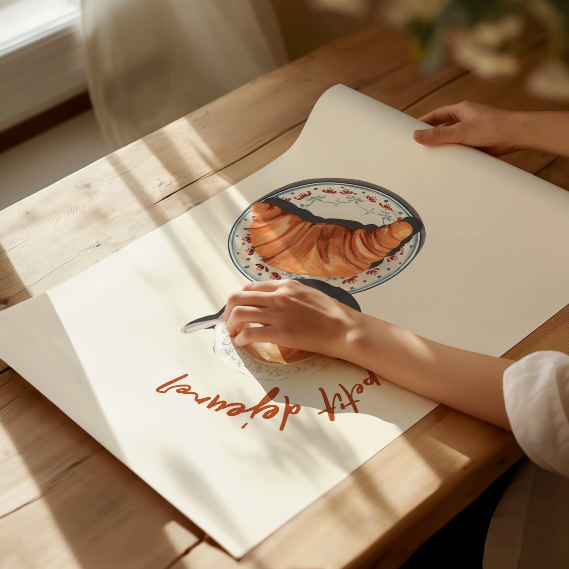 Petit Dejeuner Breakfast Poster, Retro Kitchen Art Print - Image 4