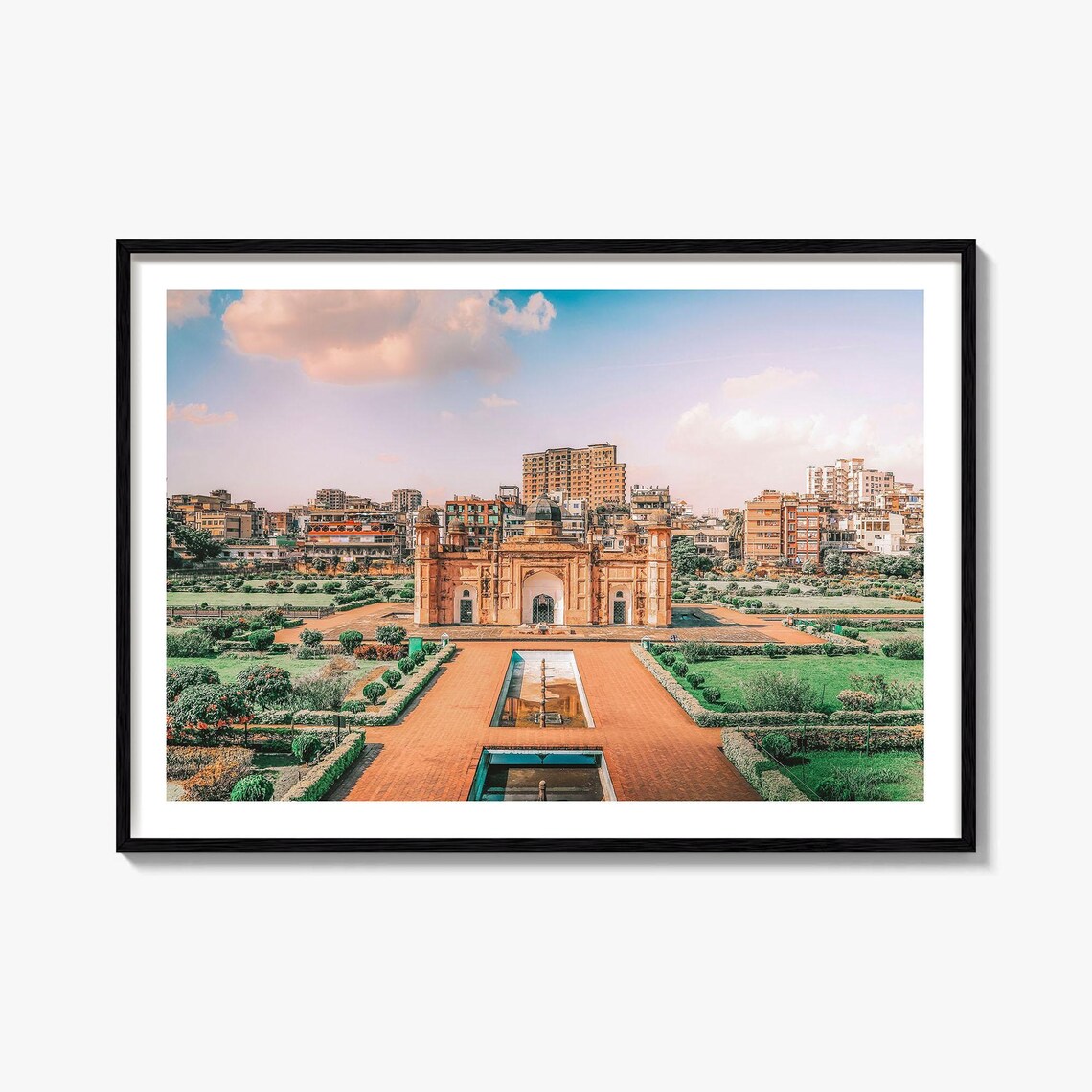 Dhaka Bangladesh Historic Lalbagh Fort Gardens Color Photo Poster