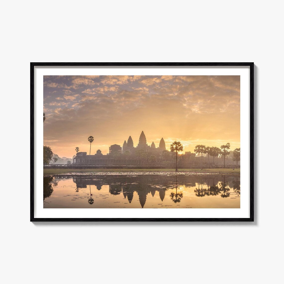 Cambodia Travel Poster, Street Map City Art Print