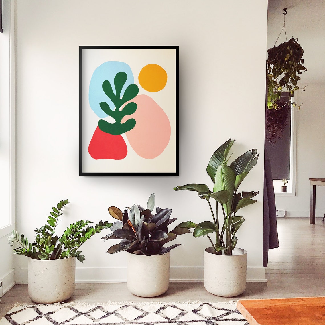 Wildlife Cutouts Matisse Style Bold Shapes Abstract Art Print - Image 2
