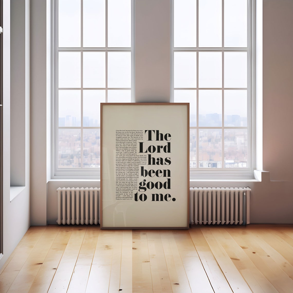 The Lord Has Been Good To Me Print Psalm 116 7 Nirv Bold Statement Christian Art Scripture Memory Art Psalms Quotes - Image 3