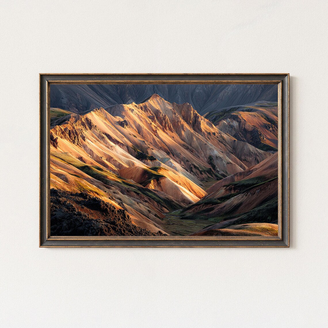 Landmannalaugar Iceland Highlands Mountain Landscape Art Print
