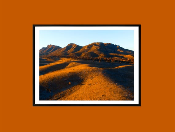 Flinders Ranges Print Golden Hour Australian Outback Landscape