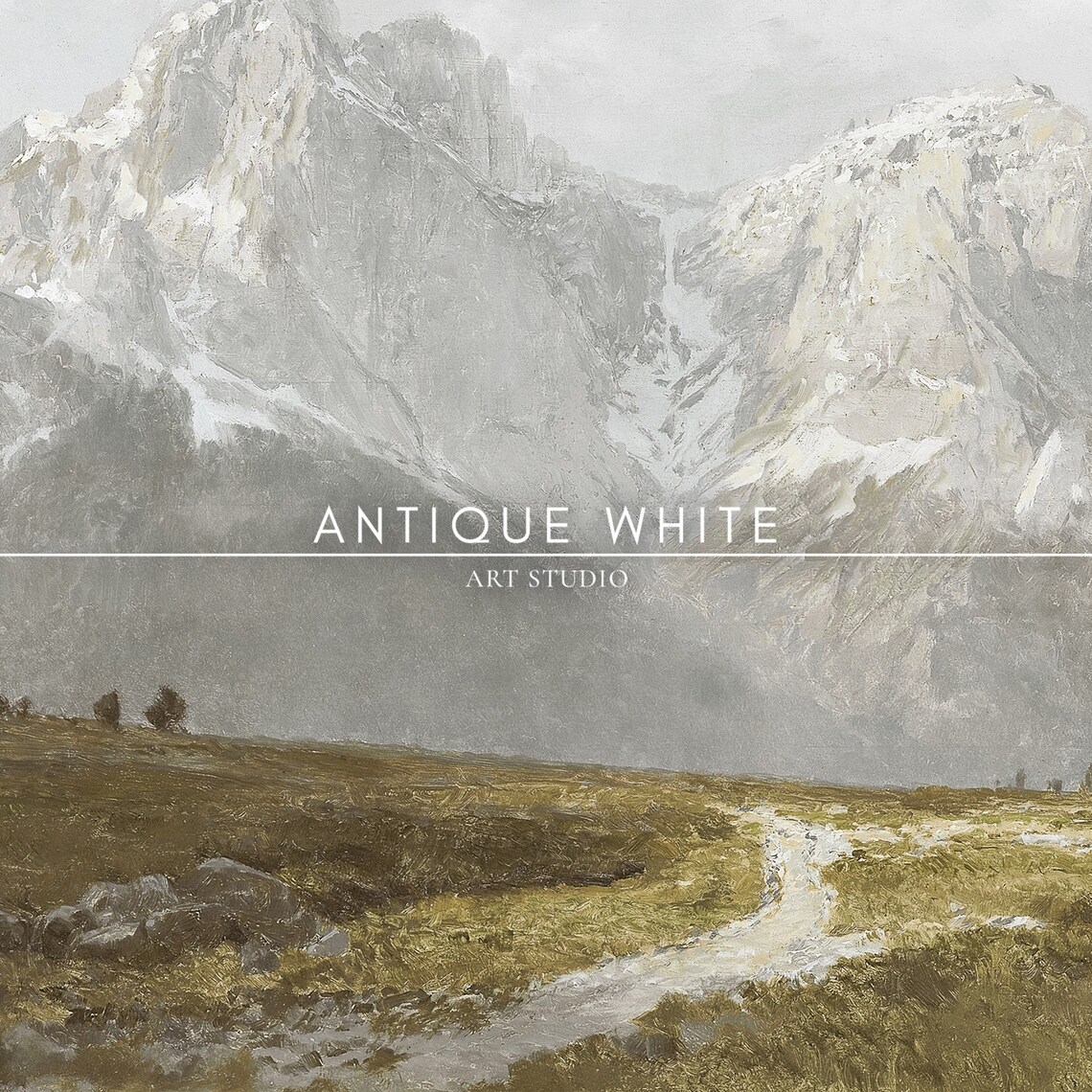 Austrian Mountains Vintage Mountain Landscape Art Print - Image 3