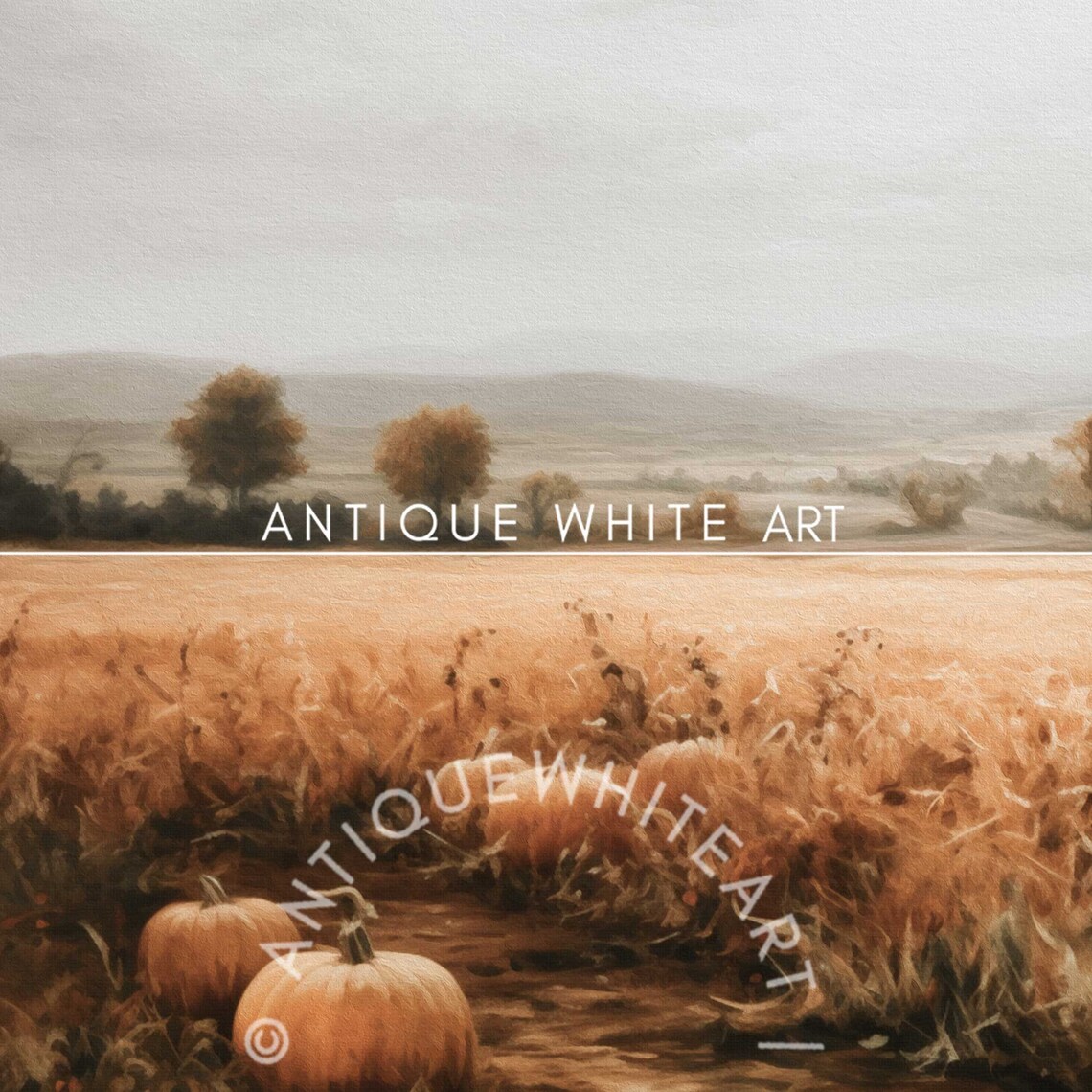 Frame Tv Fall Landscape Pumpkins Wall Art Print - Image 4