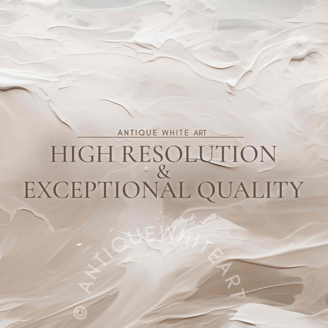 Abstract Minimalist Oil Painting, Neutral Tones - Image 4