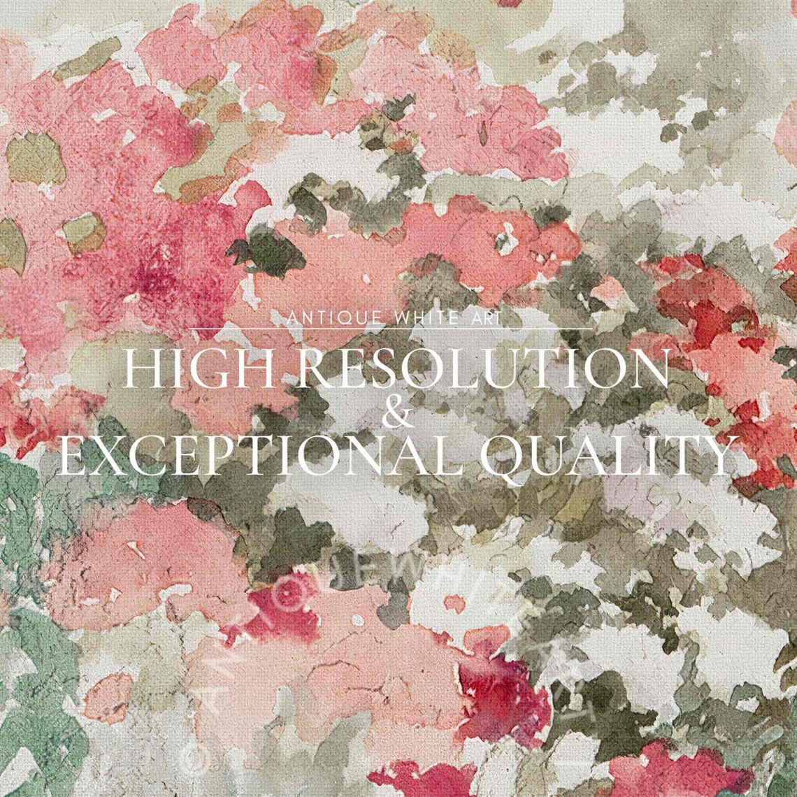 Colorful Impressionist Garden Bloom Watercolor Floral Art Poster - Image 3