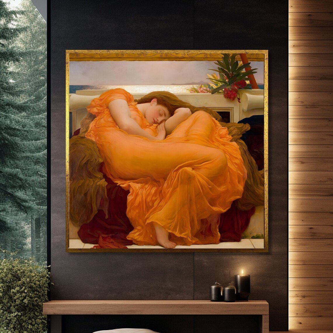 Flaming June, Classical Art Reproduction