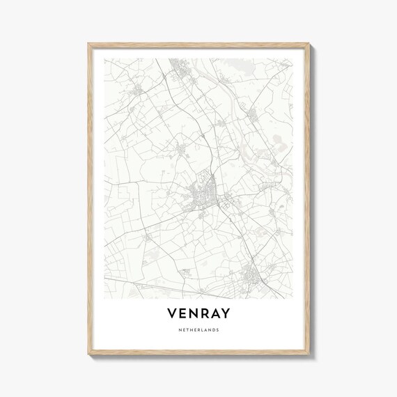 Venray Netherlands Minimalist City Street Map Poster For Travel Gift