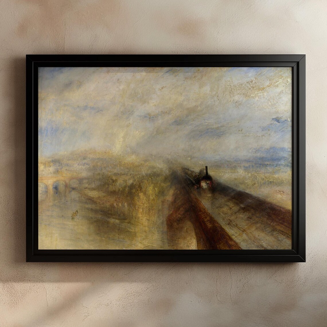 J.M.W. Turner Rain, Steam and Speed Vintage Art Print - Image 4