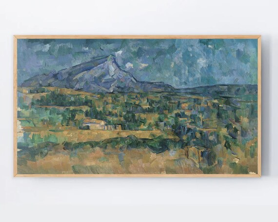 Paul Cezanne Mont Sainte Victoire Post Impressionist Landscape Poster