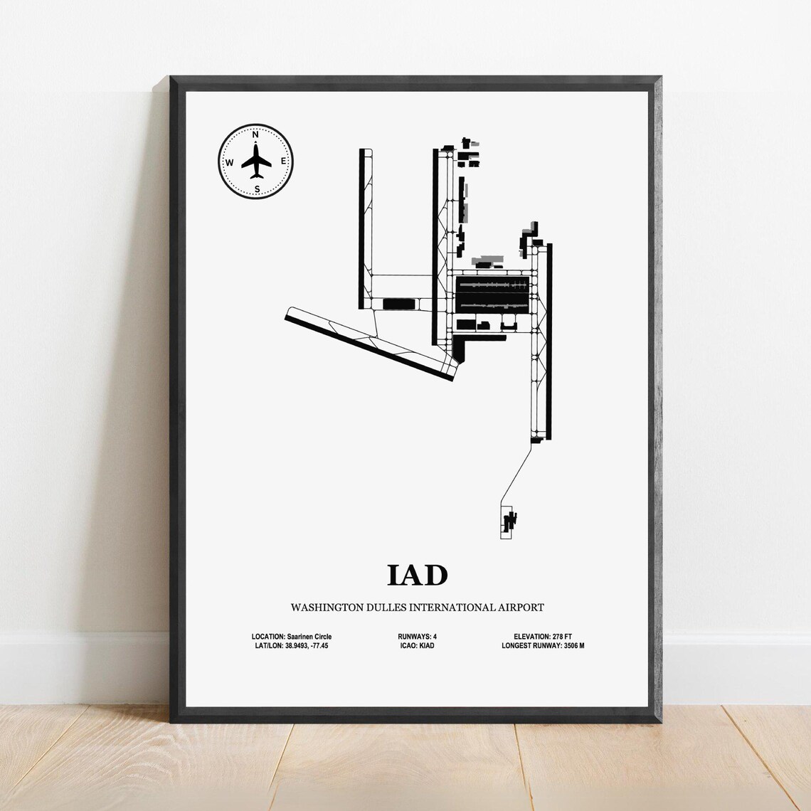 IAD Washington Dulles International Airport Map