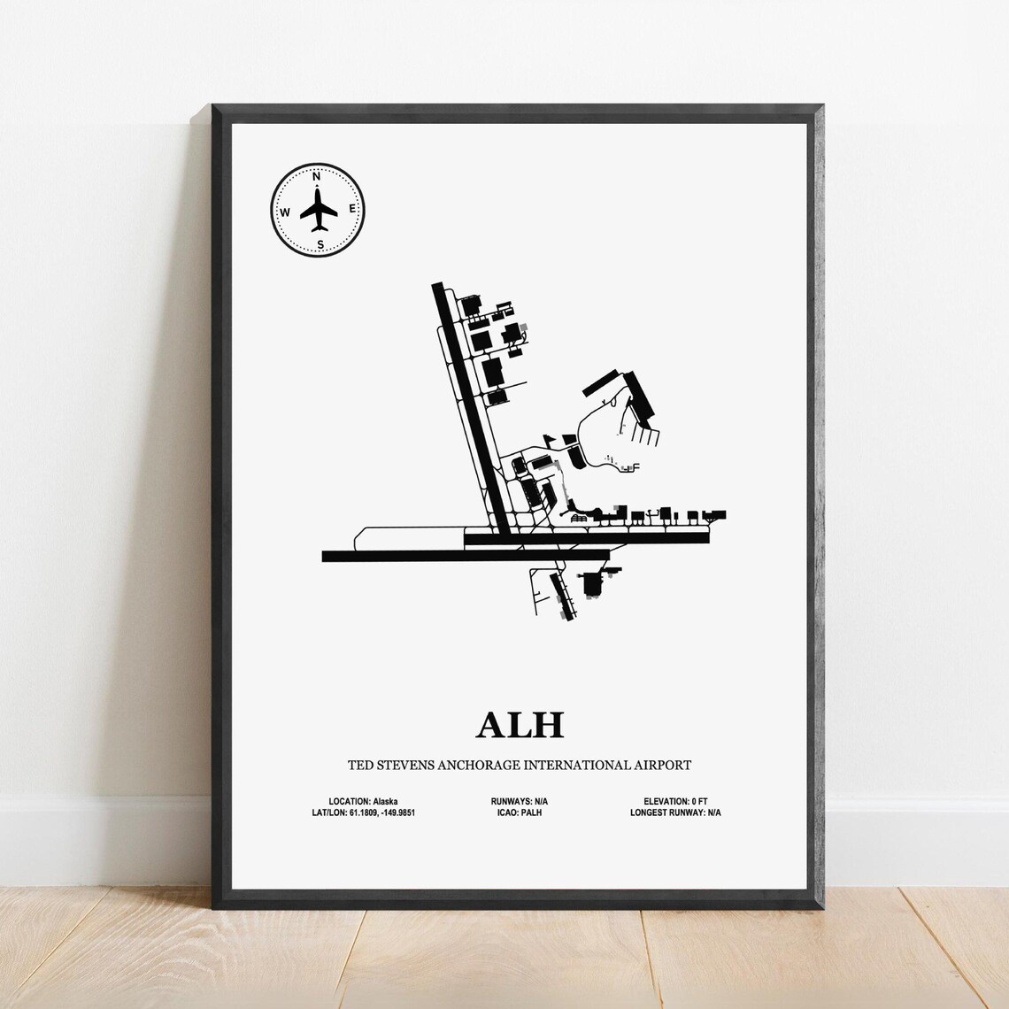 Ted Stevens Anchorage International Airport Map, Aviation