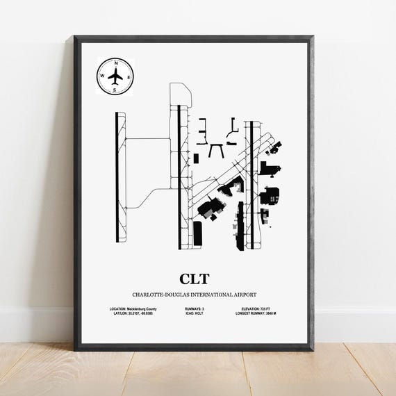 CLT Charlottedouglas International Airport Map