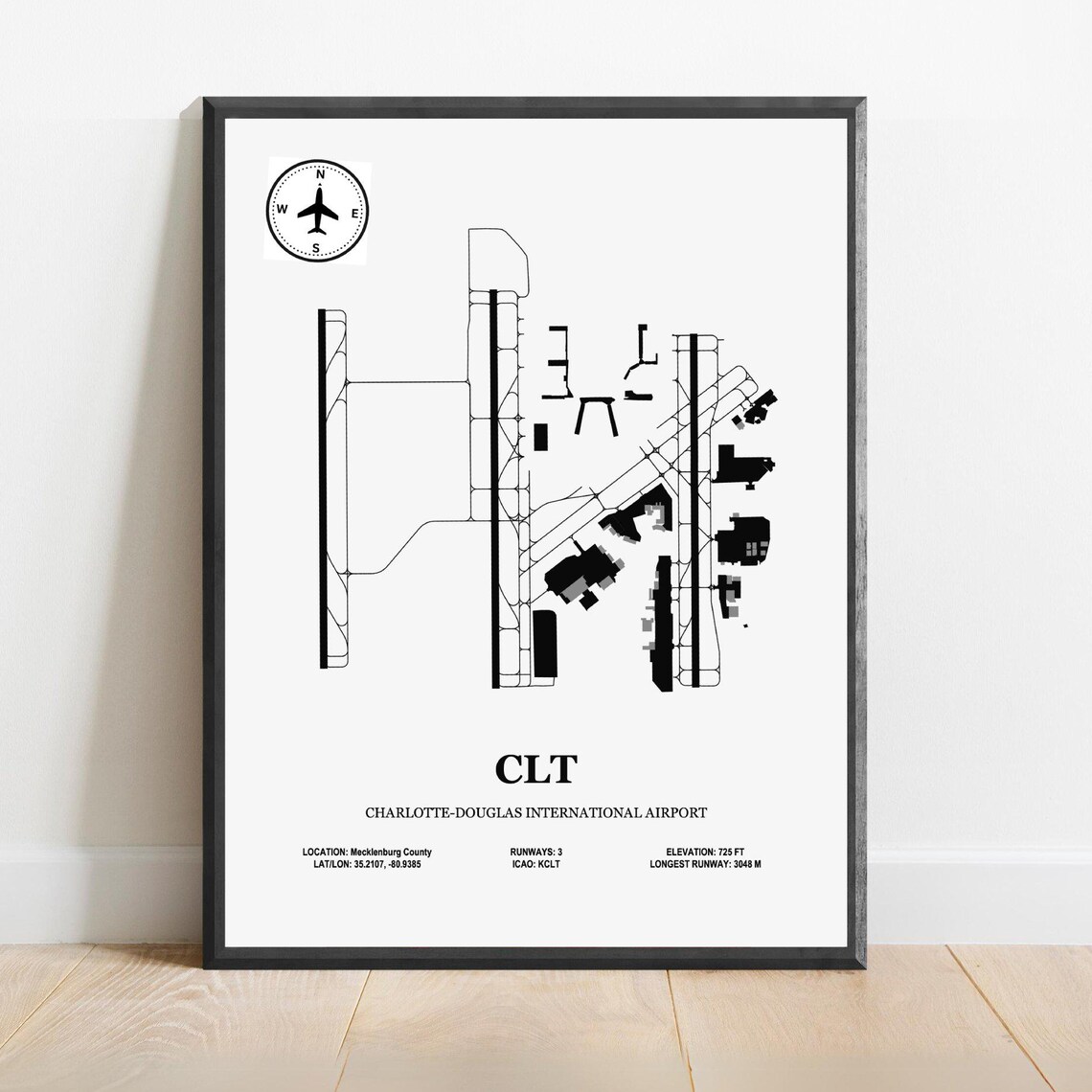 CLT Charlottedouglas International Airport Map