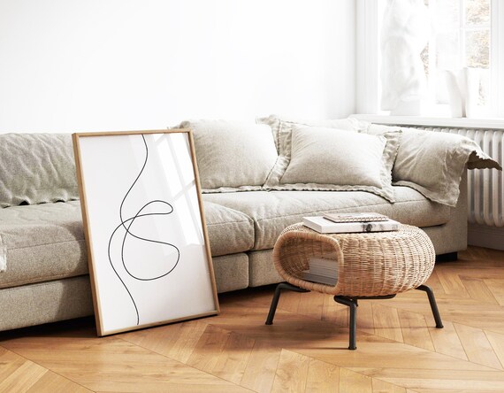 Line Drawing Minimal Poster Art Scandinavian Prints Wall Dcor Modern Extra Large Abstract