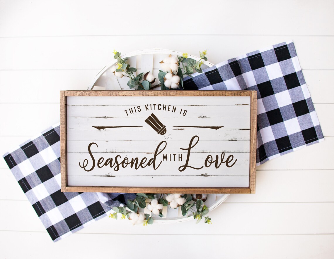 This Kitchen Is Seasoned With Love Kitchen Art Print - Image 3