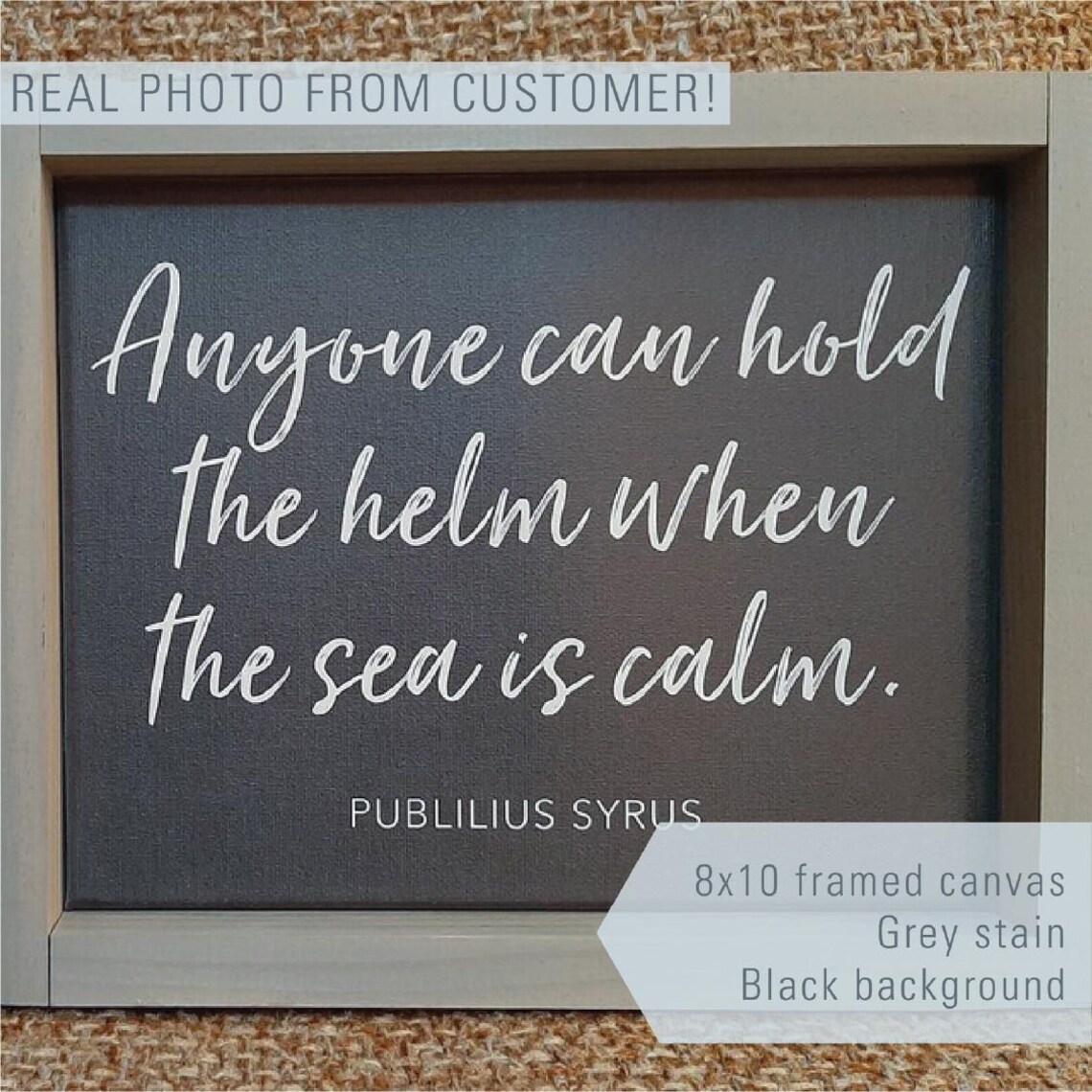 Custom Quote Personalized Sign, Typography Quote - Image 2
