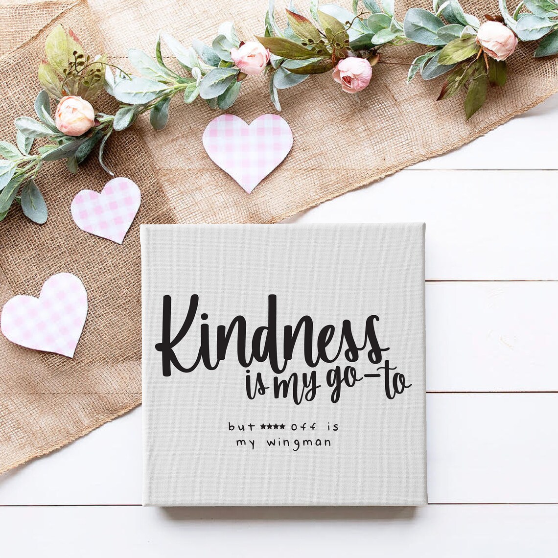 Kindness Is My Go-To, Farmhouse Humor Art Print - Image 3