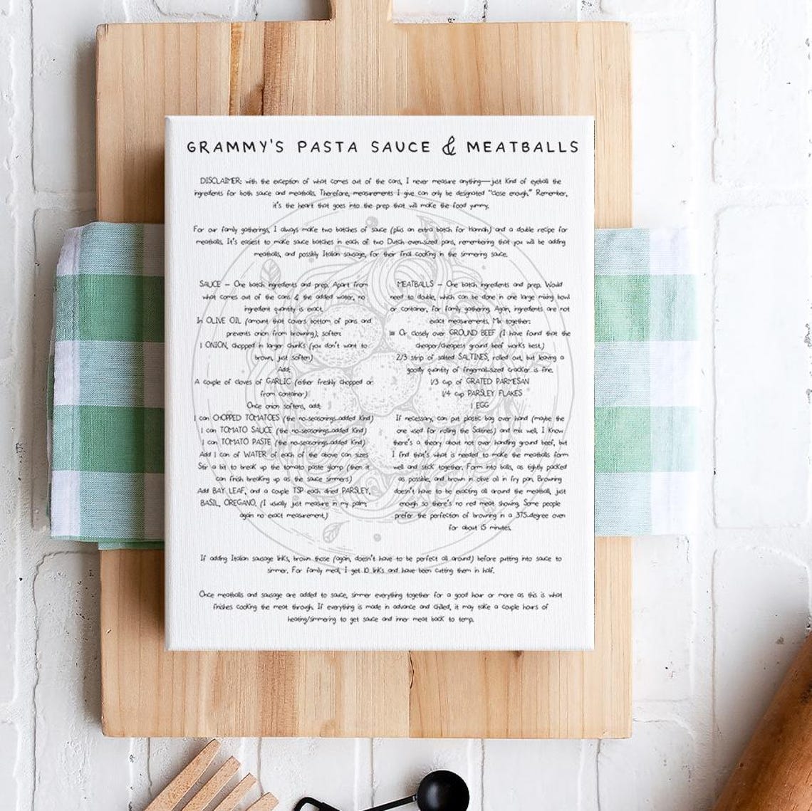 Your Recipe, Personalized Kitchen Decor - Image 3