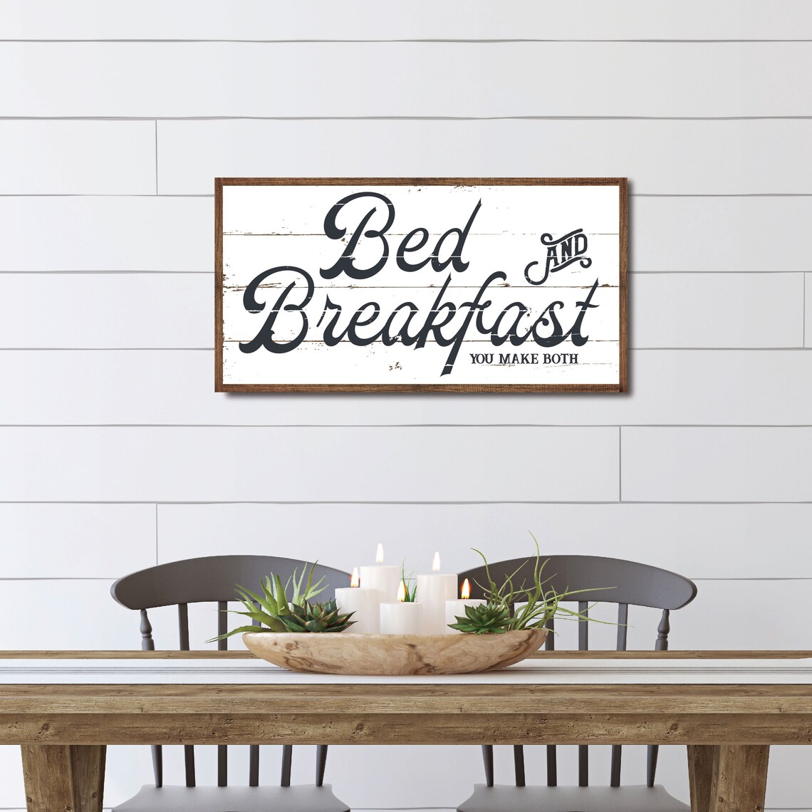 Bed And Breakfast You Make Both, Funny Kitchen Decor - Image 2