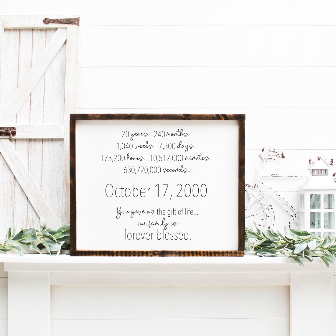 The Gift Of Life Nursery Decor Wall Art Print