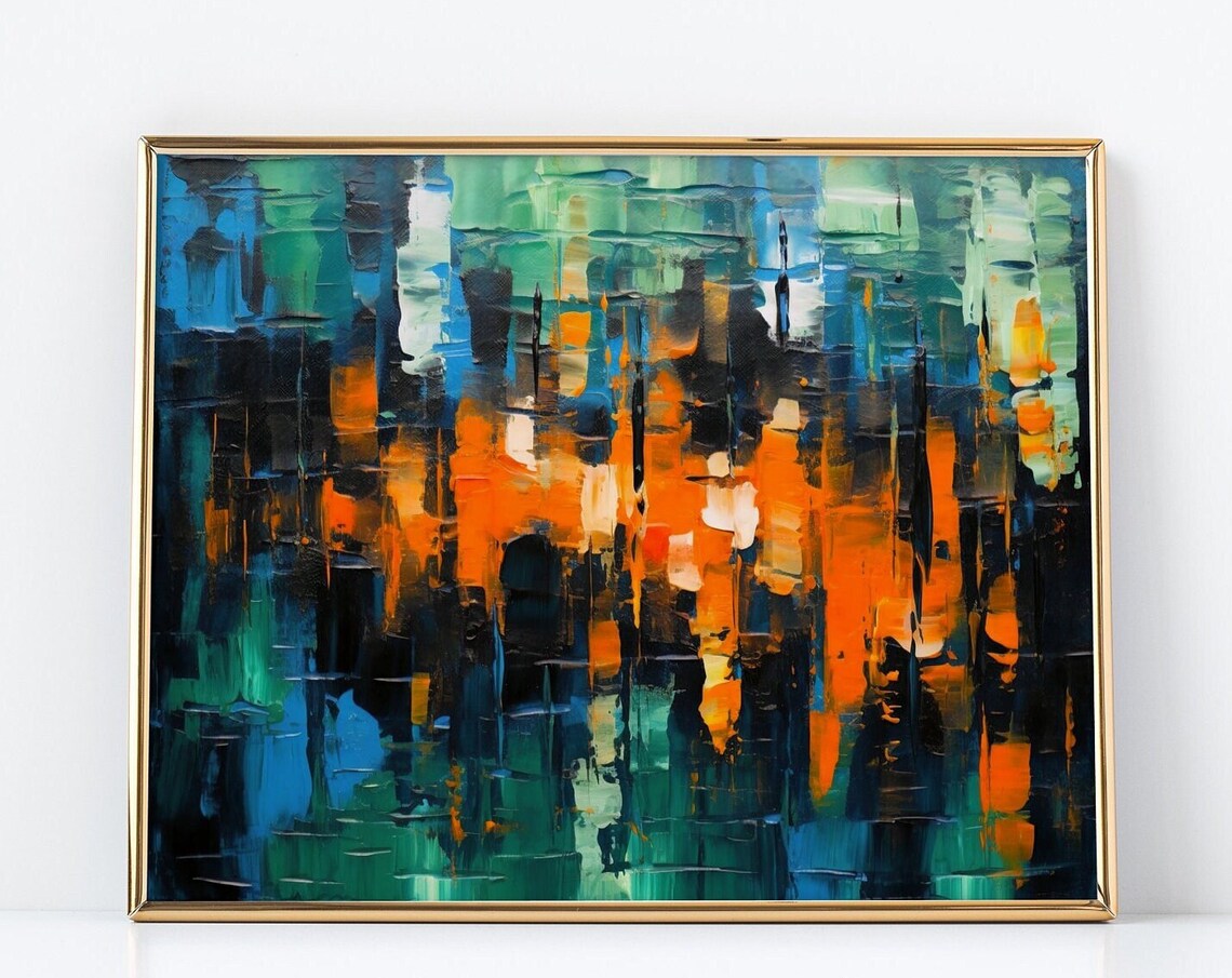 Abstract Painting, Paint Dripping Technique