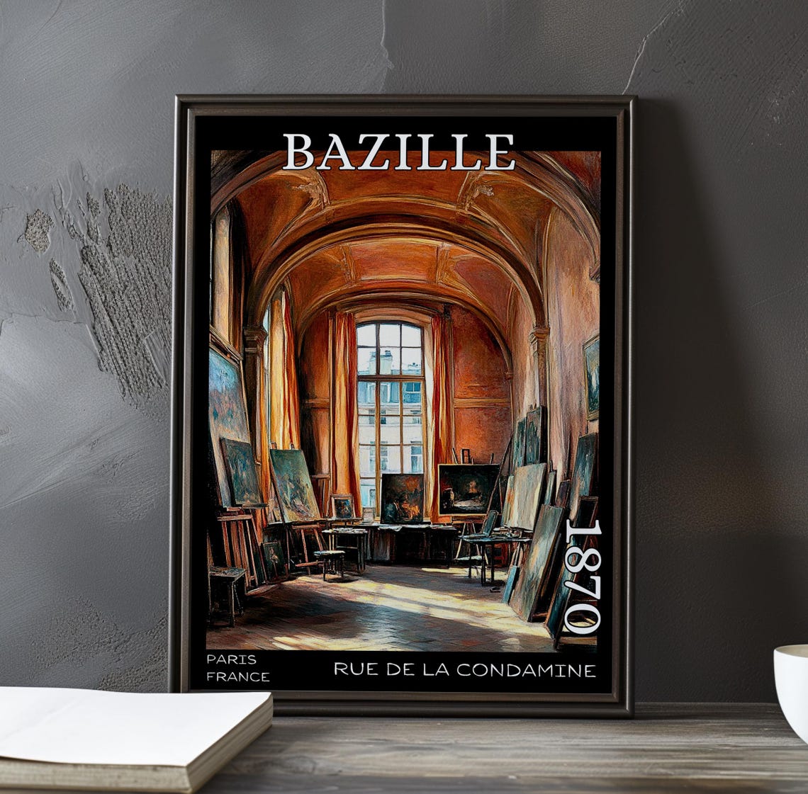 Bazille Rue de la Condamine 1870 Vaulted Ceiling Studio Poster