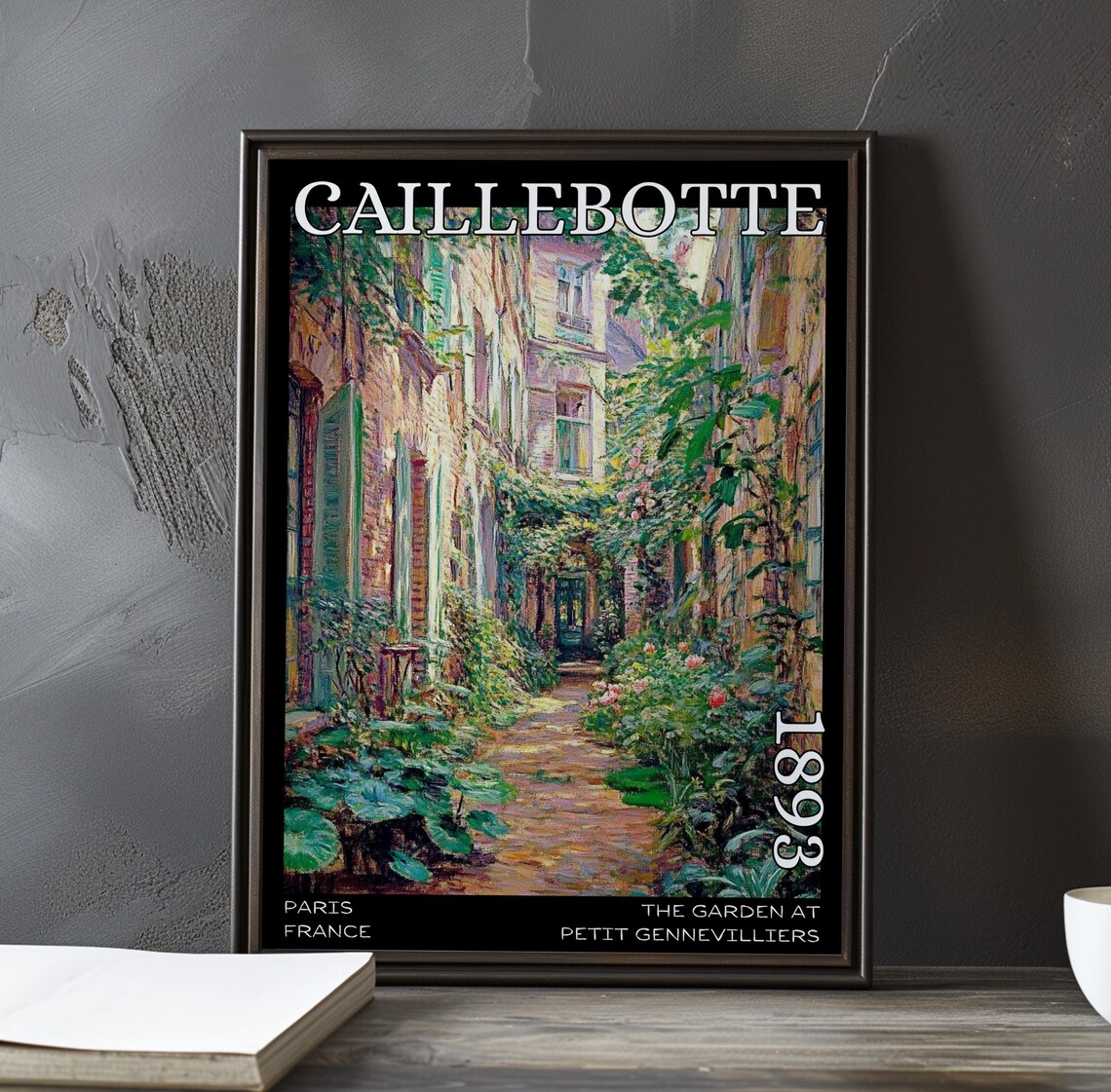 Gustave Caillebotte The Garden at Petit Gennevilliers 1893 Lane Poster