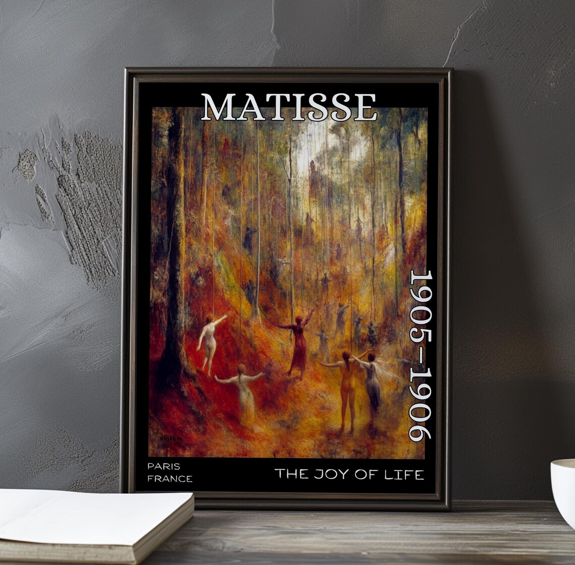 The Joy Of Life 19051906 Henri Matisse Print Poster Fauvist Nude Landscape Vibrant Figures French Post Impressionism Bold Colour Art