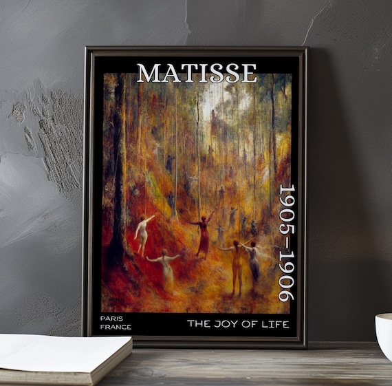 Henri Matisse The Joy of Life Fiery Autumn Forest Dance Poster