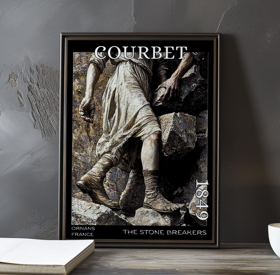 The Stone Breakers Laborer Legs Close Up 1849 Courbet Poster
