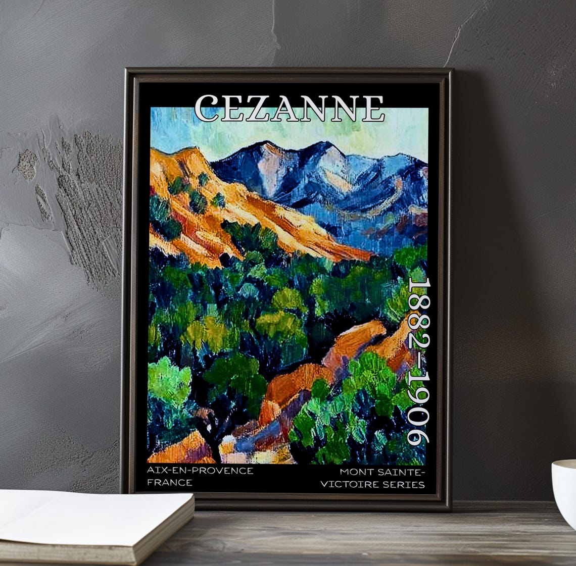 Cezanne Mont Sainte-Victoire Blue Ridges Aix Provence Landscape Poster