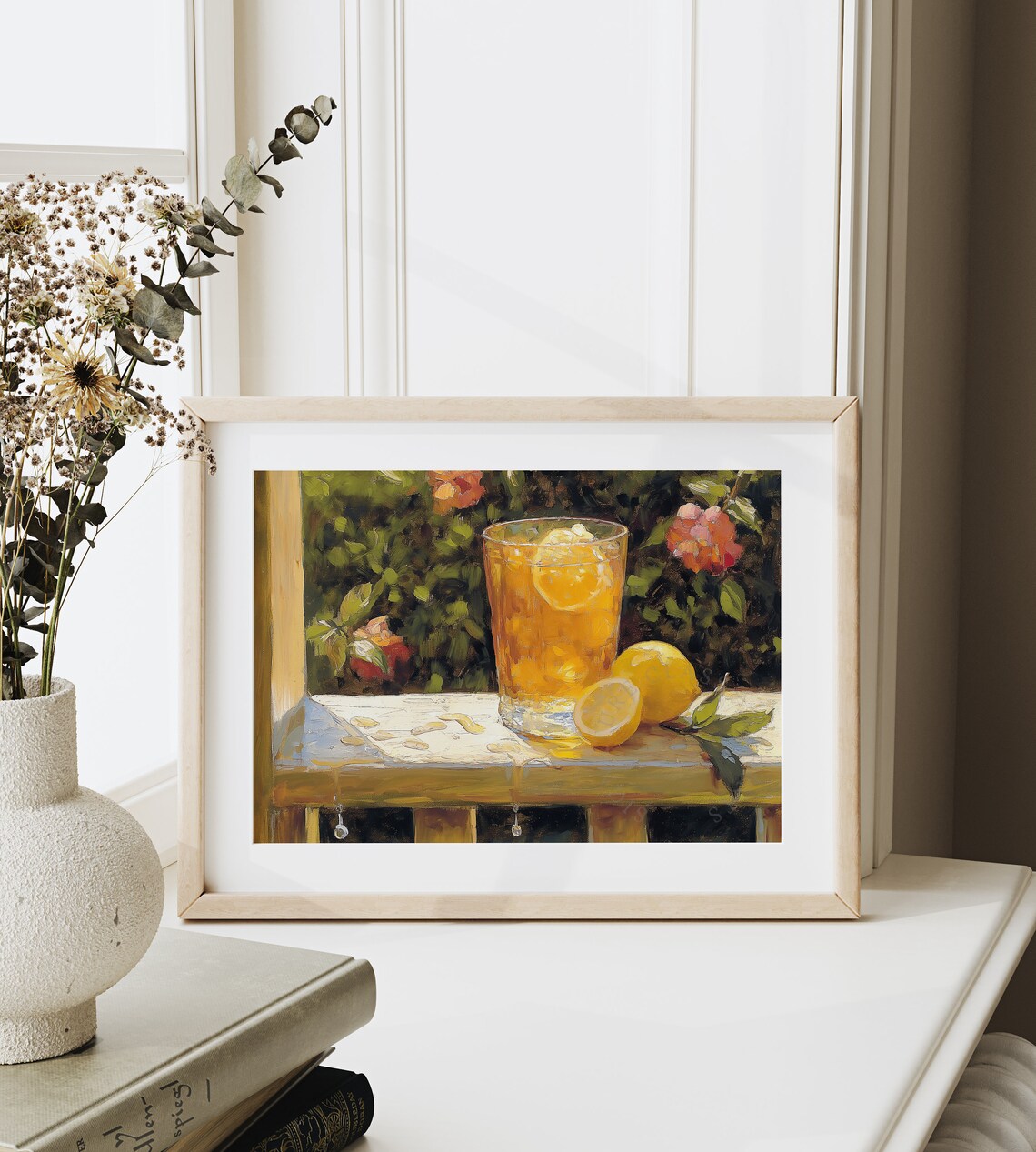Iced Tea Porch Scene Vintage Afternoon Art Print - Image 6