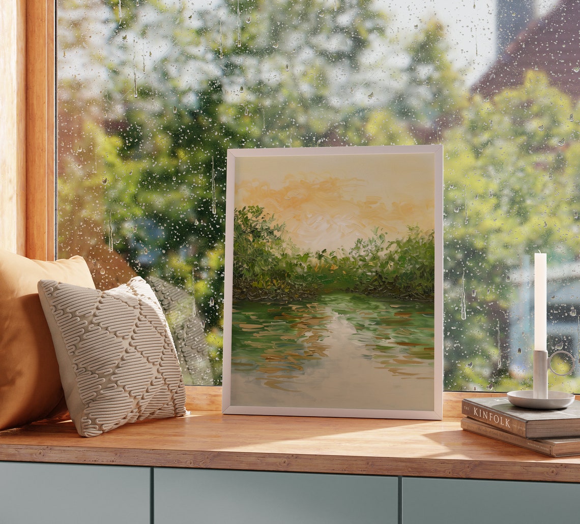 Sunrise Over Mangrove Forest Golden Water Reflections Poster - Image 2