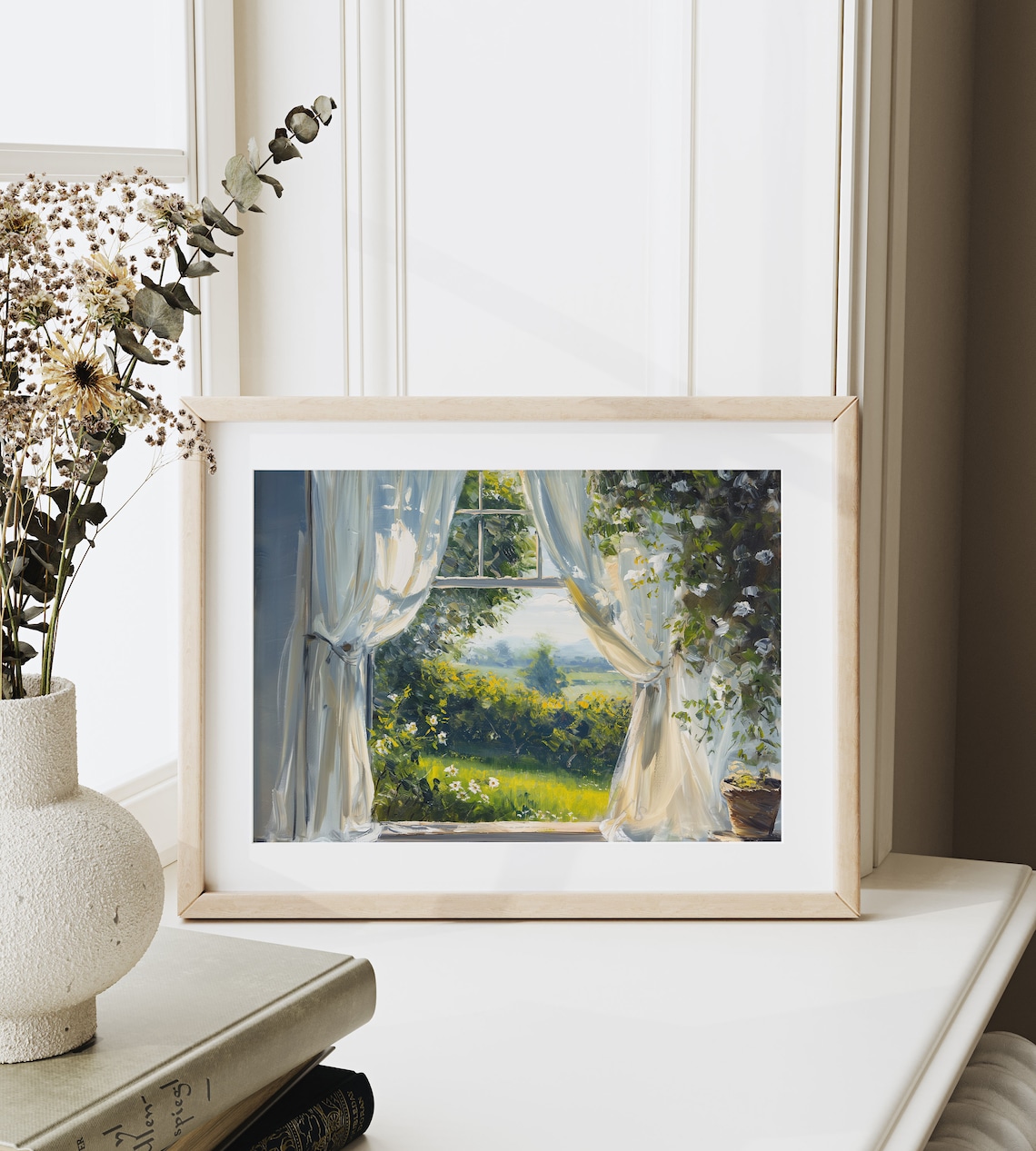 Calm Summer Breeze Vintage Style Scene Art Print - Image 6