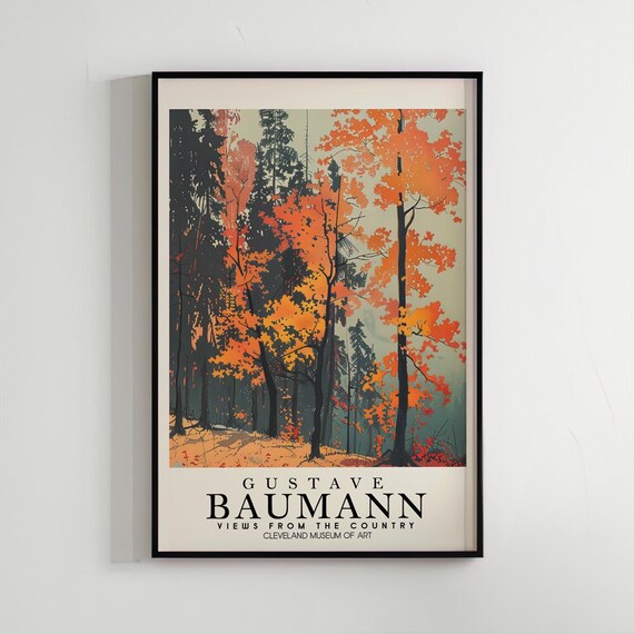 Gustave Baumann Art Poster Wall Home Decor Living Room Nature Woodblock Print Illustration
